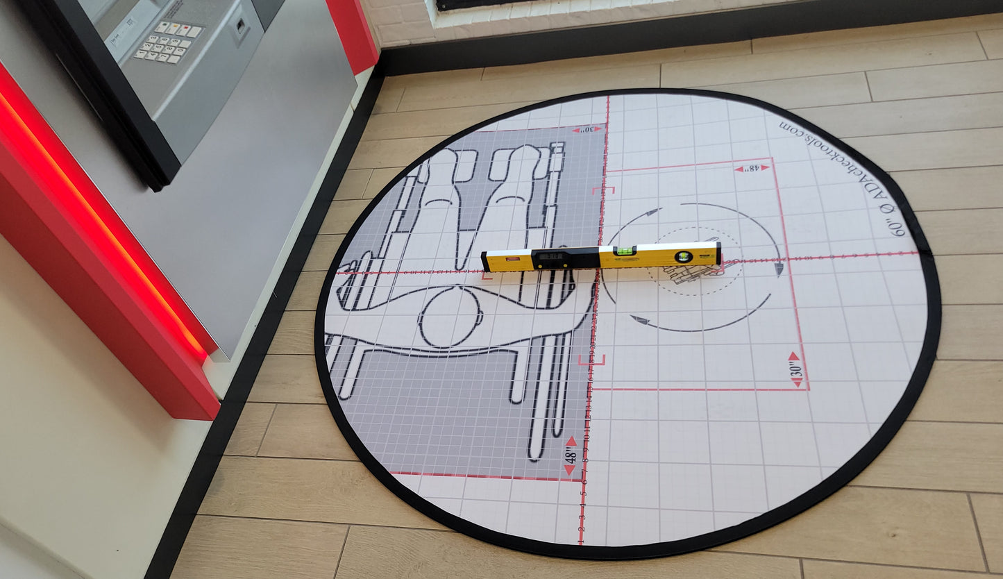 60" DIAMETER POP OUT ADA TURNING RADIUS MAT