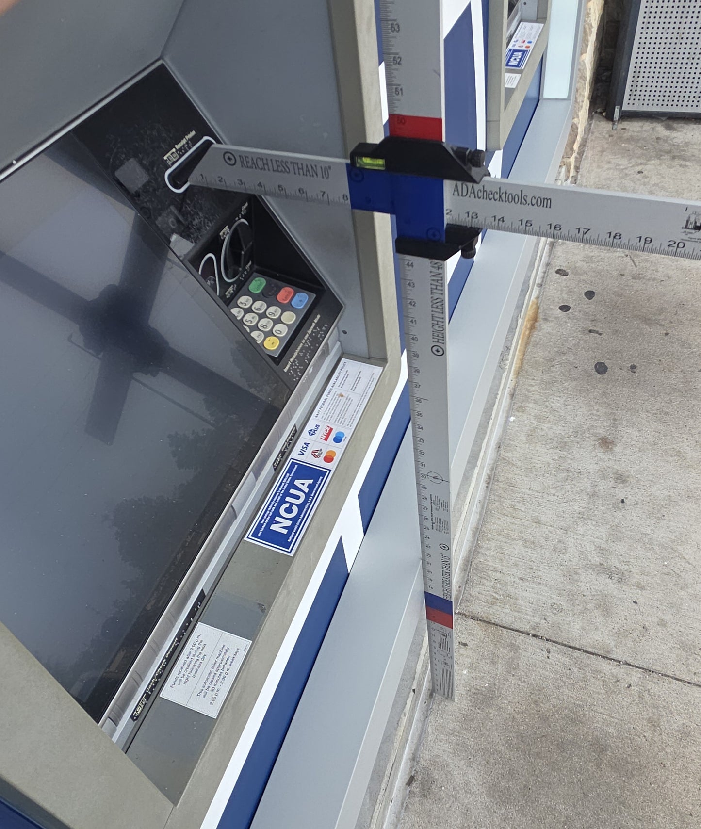 ATM ADA HEIGHT & REACH T SQUARE