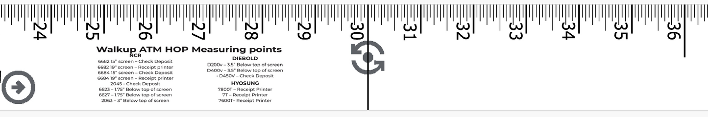 ATM ADA HEIGHT & REACH T SQUARE