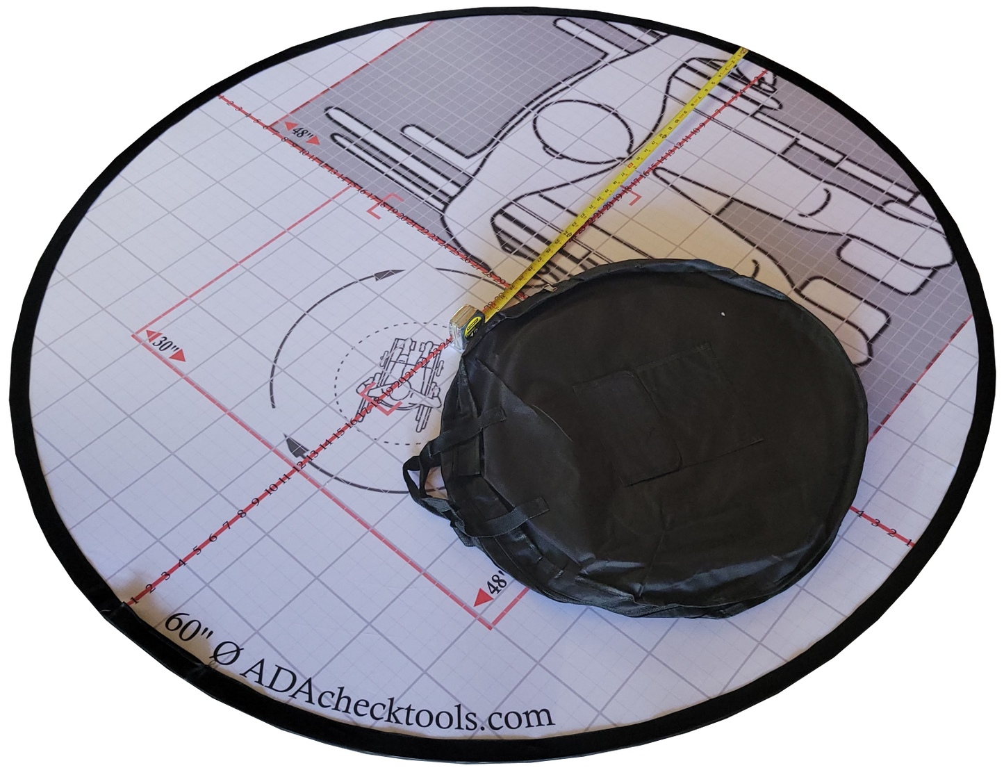 60" DIAMETER POP OUT ADA TURNING RADIUS MAT