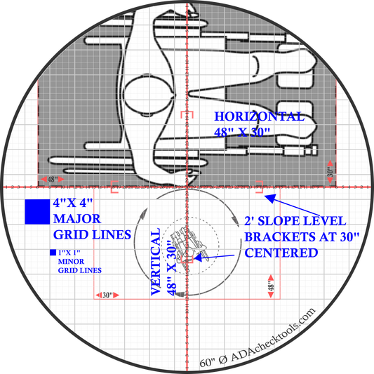 60" DIAMETER POP OUT ADA TURNING RADIUS MAT