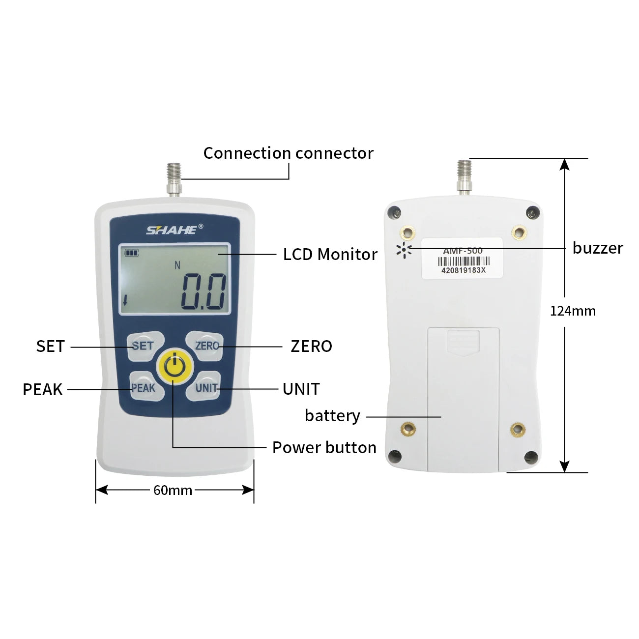 DIGITAL PUSH PULL GAUGE FOR ADA COMPLIANCE TESTING